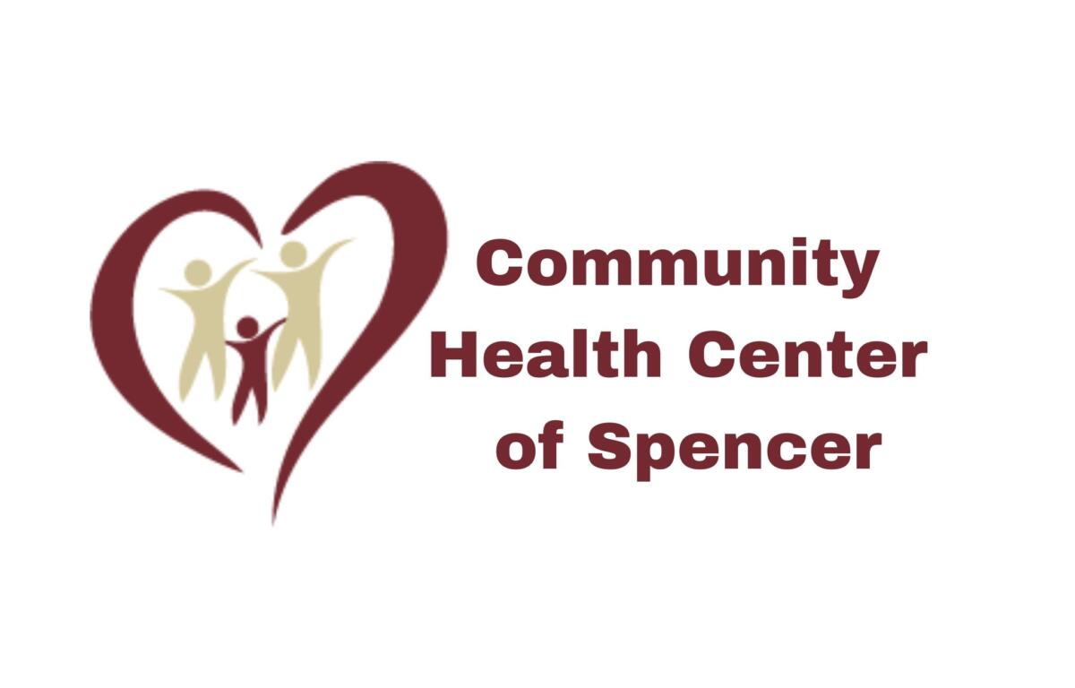 Logo featuring a heart outline containing abstract people and the text 'Community Health Center'