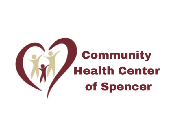 Logo featuring a heart outline containing abstract people and the text 'Community Health Center'