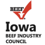 Iowa Beef Industry Council logo with a red emblem and bold black text reading 'IOWA BEEF INDUSTRY COUNCIL'.